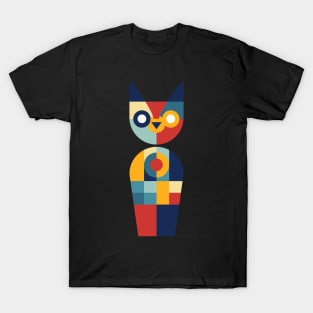 Mid Century Geo Cat T-Shirt